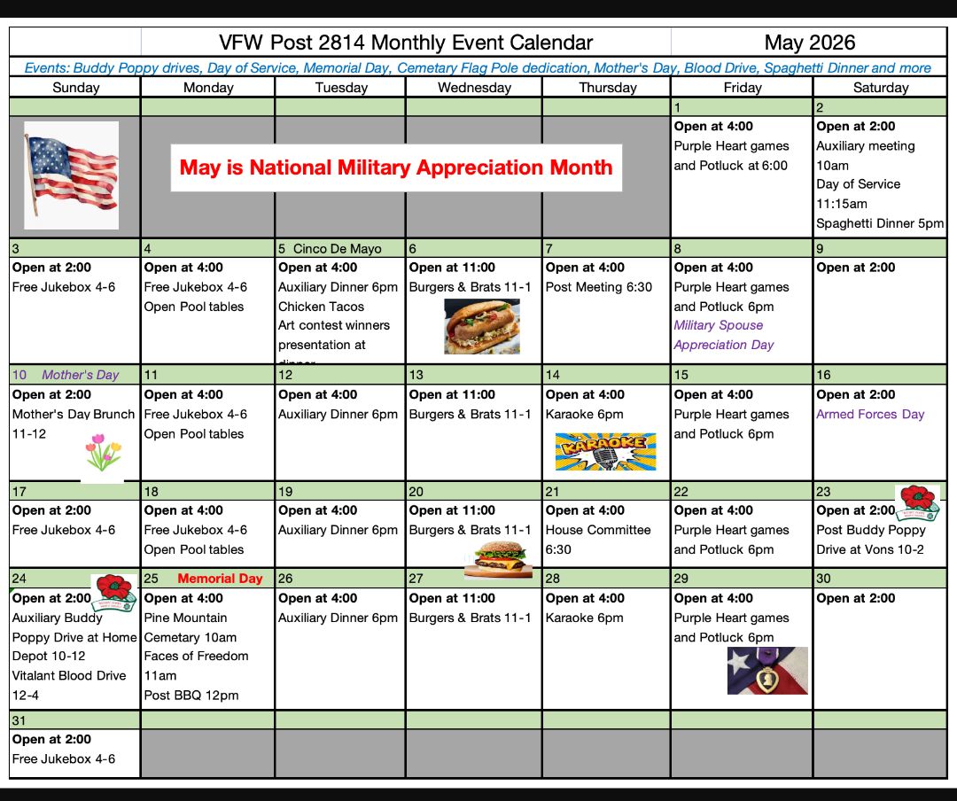 May 2026 Calendar